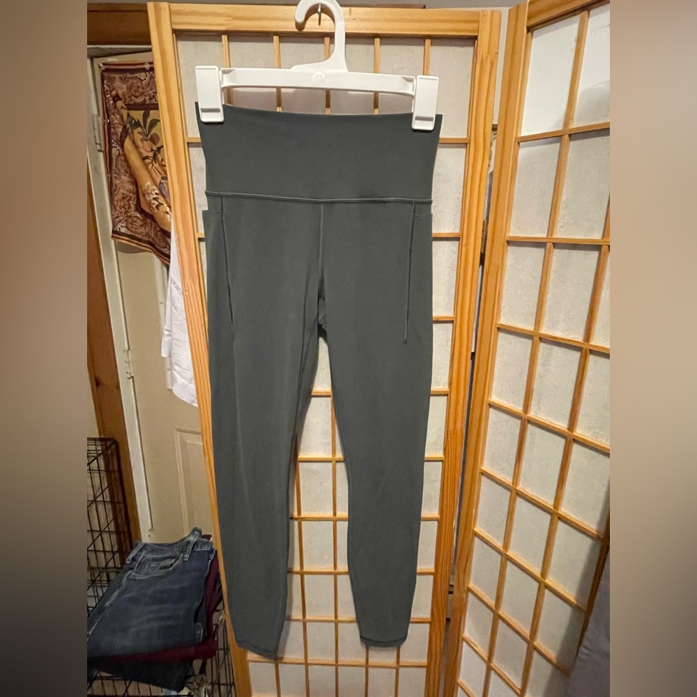 High-Waisted Green Leggings